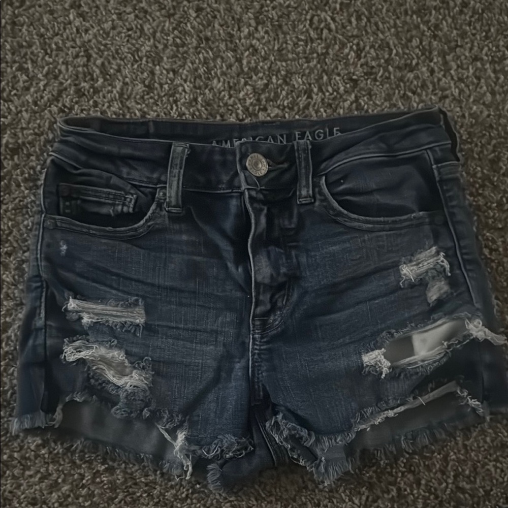 American Eagle Outfitters Women's Black Denim Shorts
